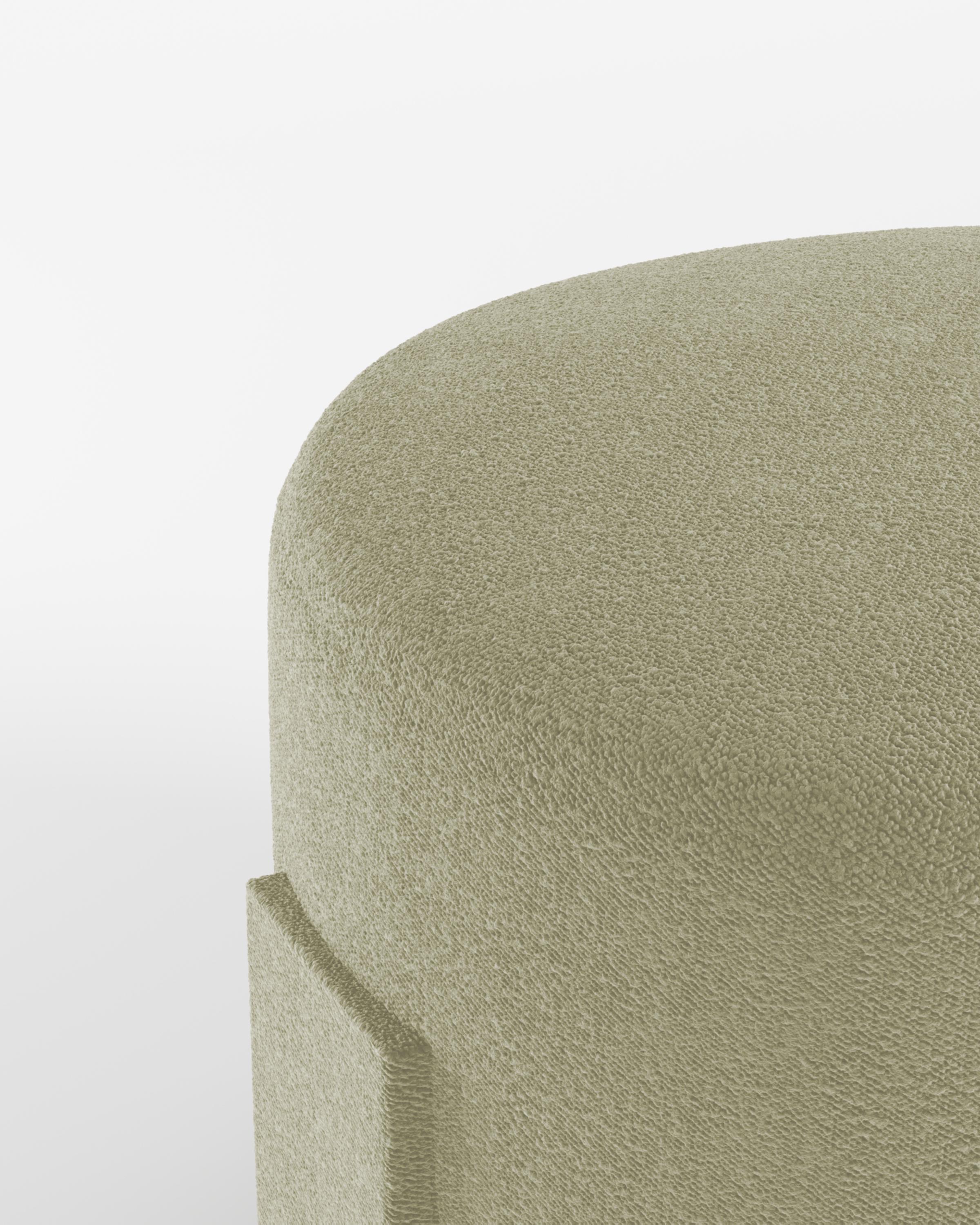 Zeitgenössische Cassete-Puff-Boucle-Manschettenuhr in Beige von Alter Ego Studio im Zustand „Neu“ im Angebot in Castelo da Maia, PT