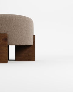 Collector Contemporary Cassete Puff Boucle Brown by Alter Ego Studio