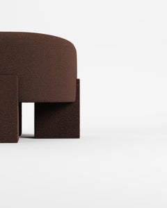 Collector Cassete contemporanea Puff Boucle Marrone scuro di Alter Ego Studio A