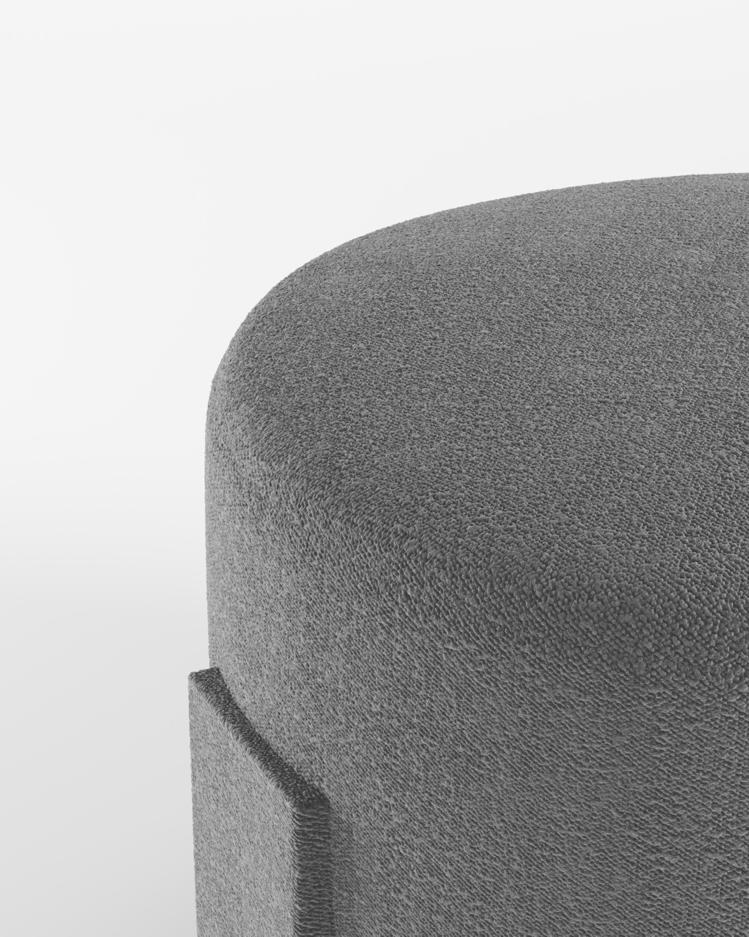 Coleccionista Contemporáneo Cassete Puff Boucle Gris Claro by Alter Ego Studio en Nuevo estado para la venta en Castelo da Maia, PT