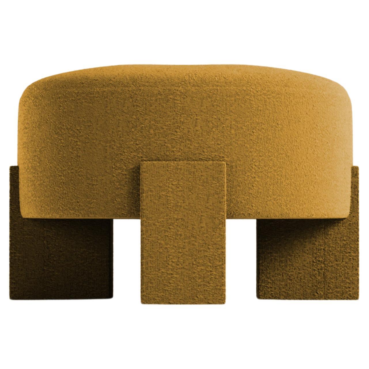 Collector Contemporary Cassete Puff Boucle Mustard by Alter Ego Studio