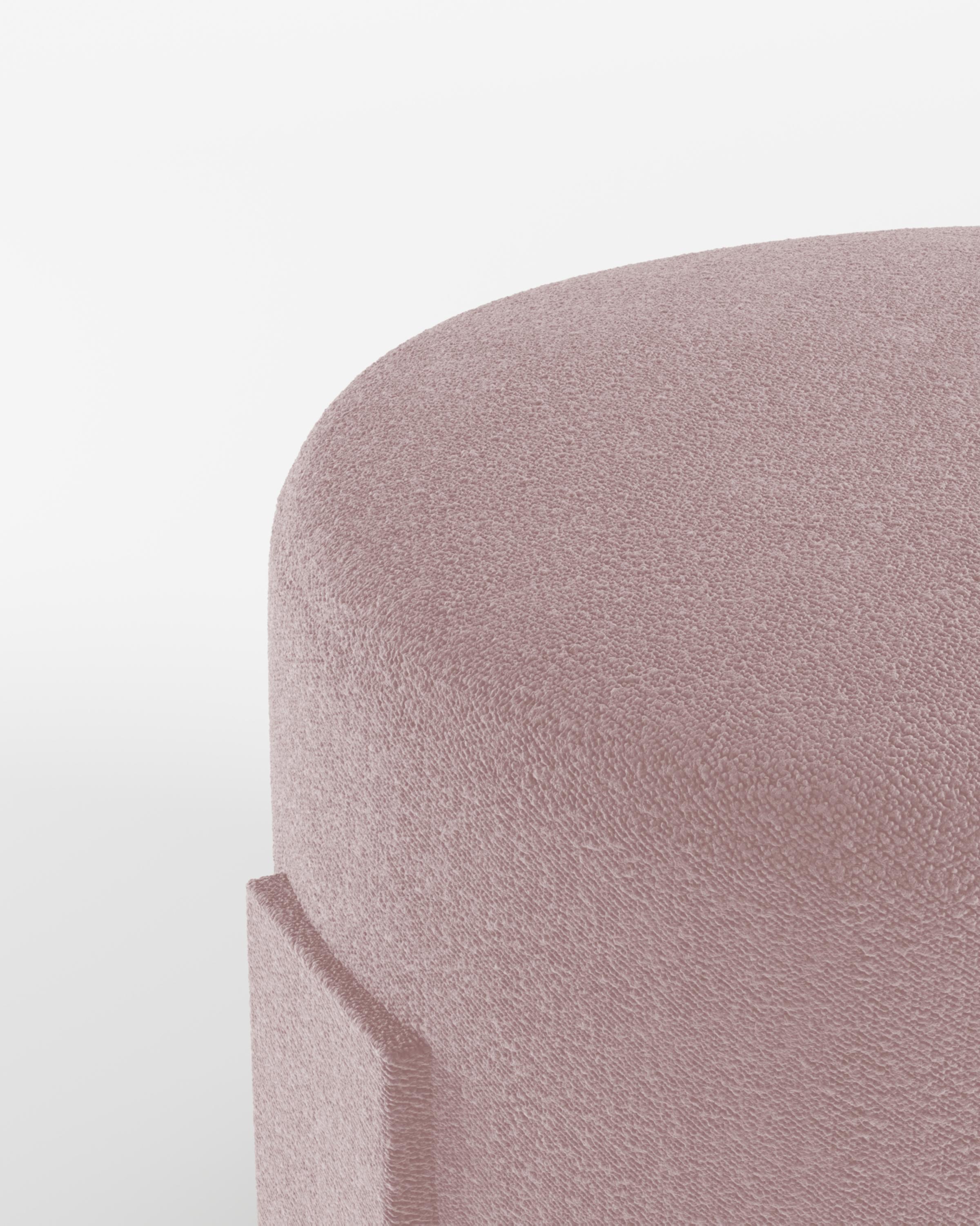 Collector Cassete Puff Bouclé Rose di Alter Ego Studio A In condizioni Nuovo in vendita a Castelo da Maia, PT