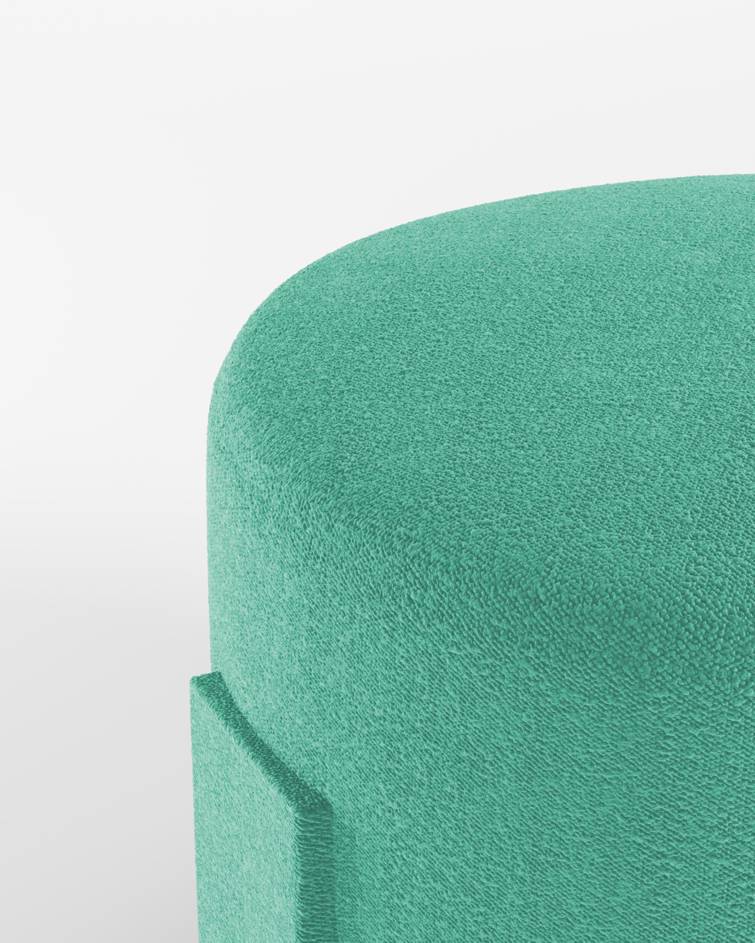 Collector Cassete Puff Boucle Teal di Alter Ego Studio A In condizioni Nuovo in vendita a Castelo da Maia, PT