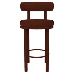 Collector Contemporary Moca Bar Chair Upholstered Wood Fabric by Studio Rig