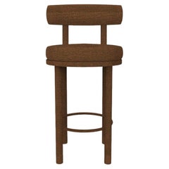 Collector Contemporary Modern Moca Bar Chair in Chocolate Fabric by Studio Rig