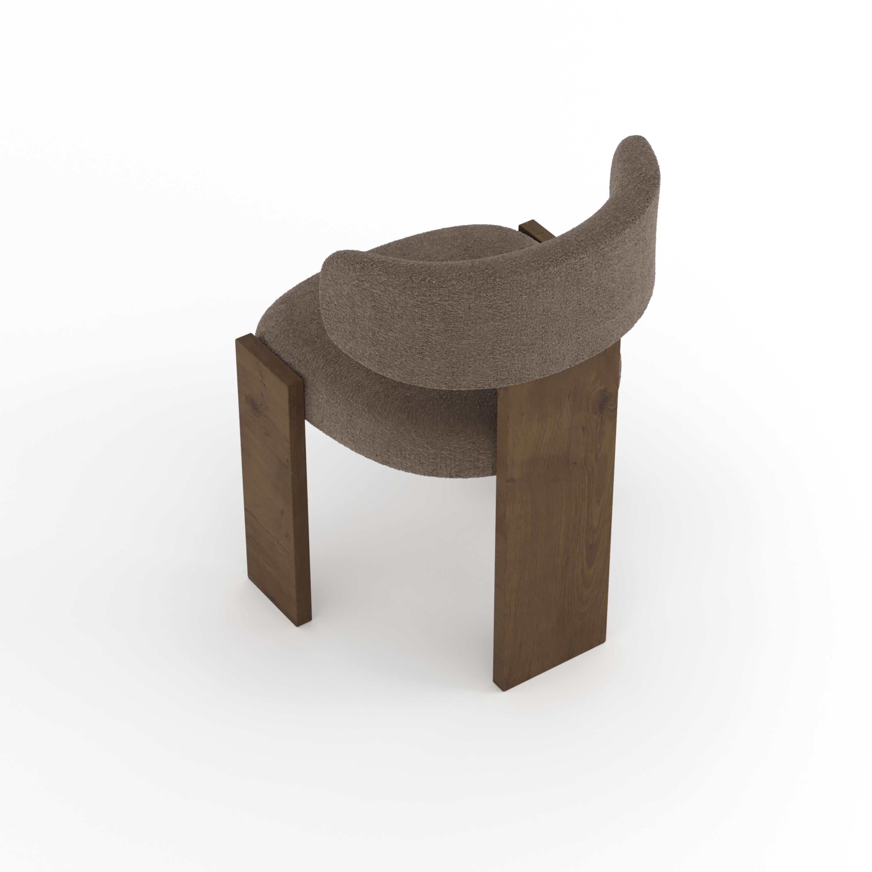 Sedia Collector Core imbottita in Boucle Brown di Studio A In condizioni Nuovo in vendita a Castelo da Maia, PT