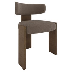 Collector Core Chair Upholstered in Boucle Brown by Studio Rig