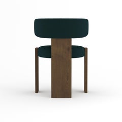 Collector Core Chair Upholstered in Boucle Midnight Blue by Studio Rig