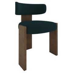 Chaise Collector Core Upholstered en Boucle Midnight Blue par Studio Rig