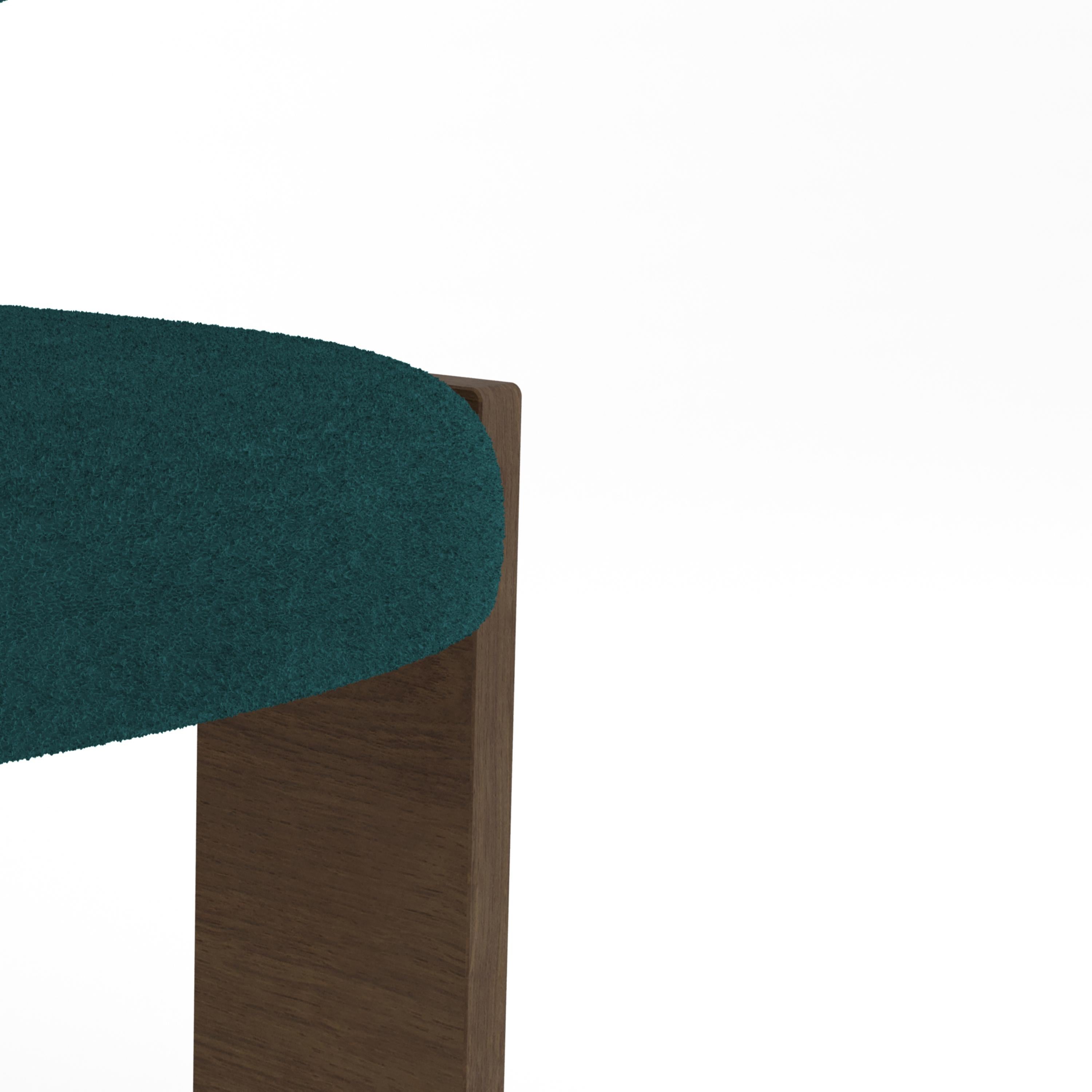 Sedia Collector Core imbottita in Boucle Ocean Blue di Studio A In condizioni Nuovo in vendita a Castelo da Maia, PT