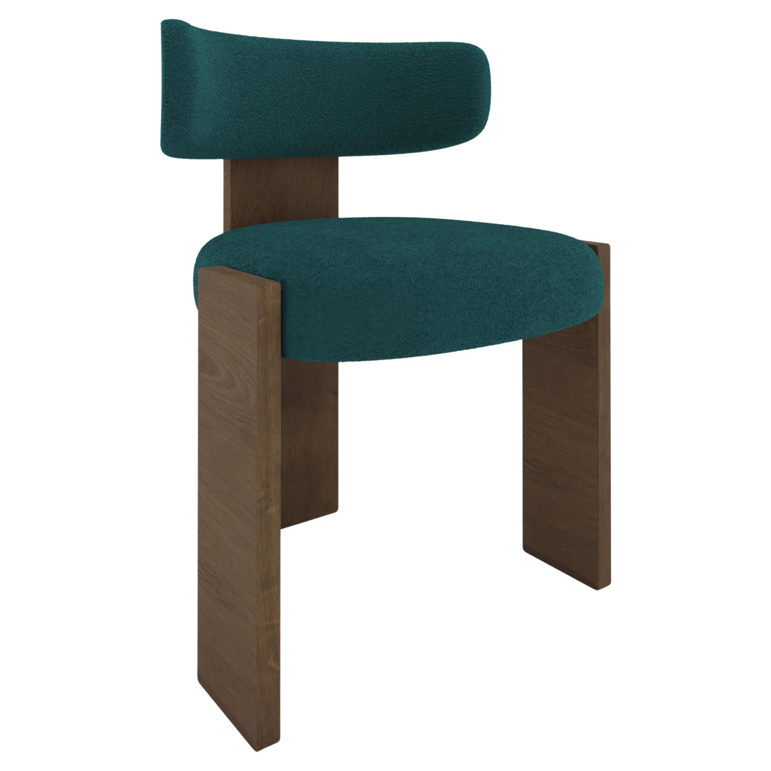 Collector Core Chair Upholstered in Boucle Ocean Blue by Studio Rig