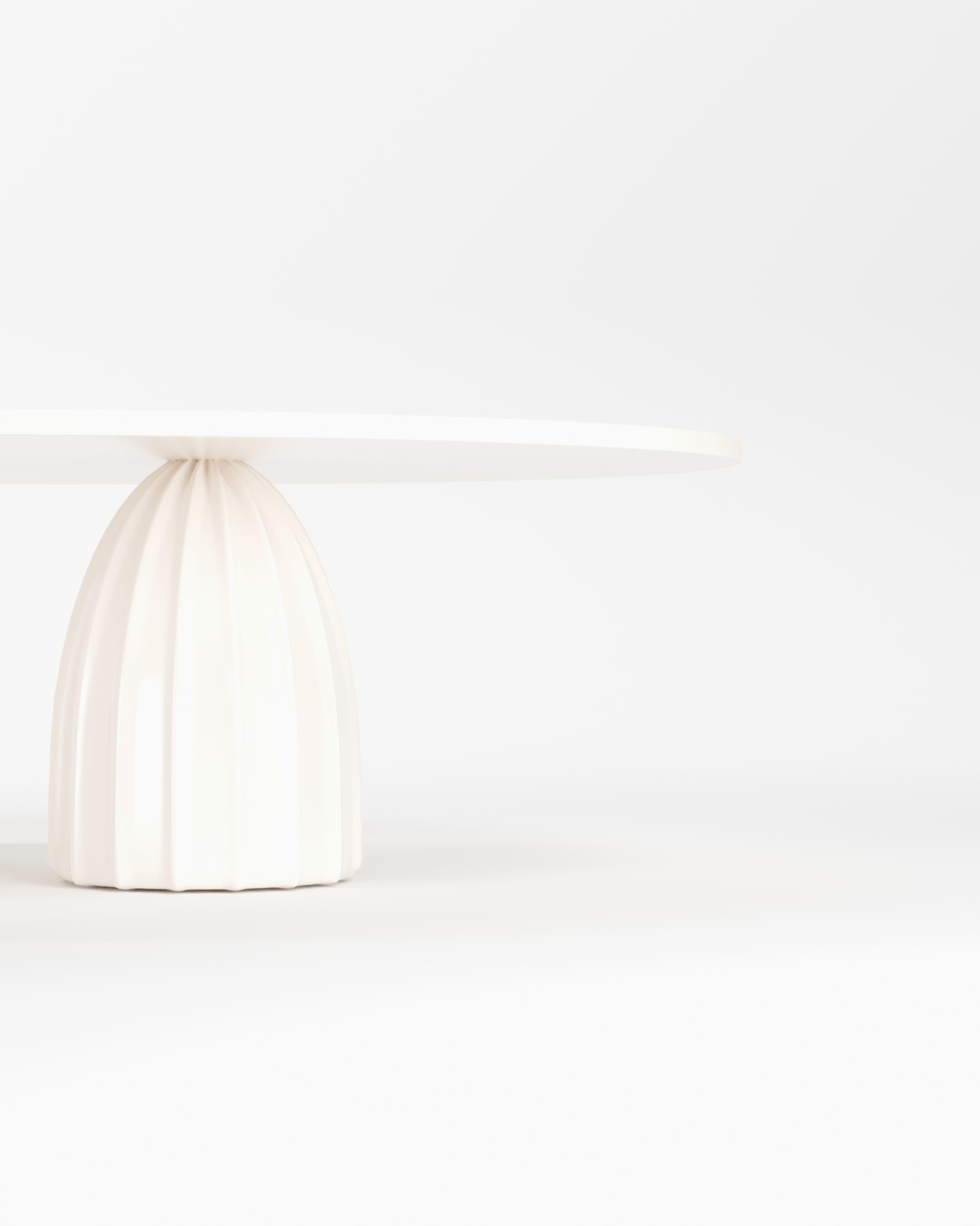 Moderne Collector - Conçu par Alter Ego Djembe - Table centrale laquée RAL 9011 en vente
