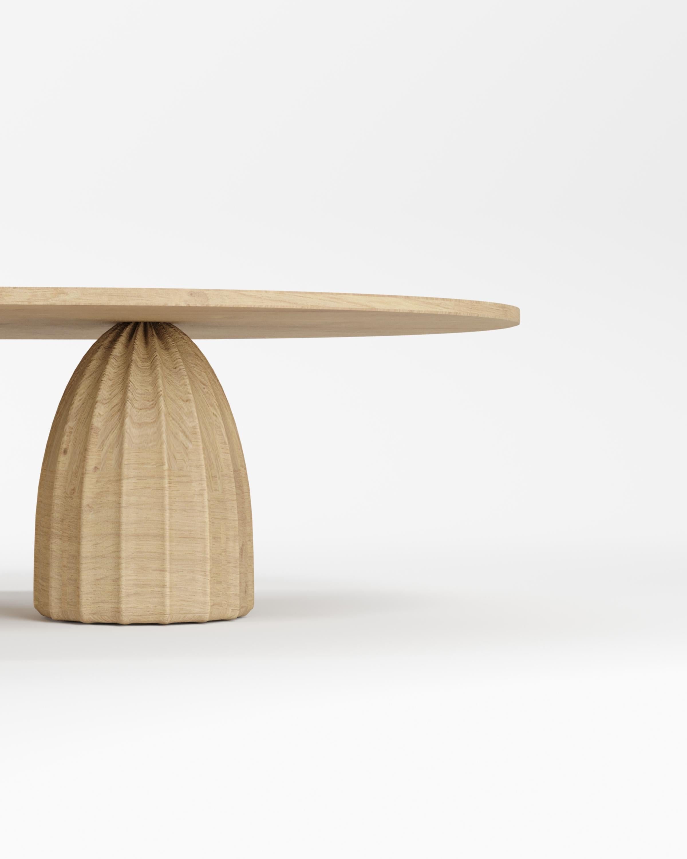 Collector - Designed by Alter Ego Djembe Center Table Natural Oak (Moderne) im Angebot