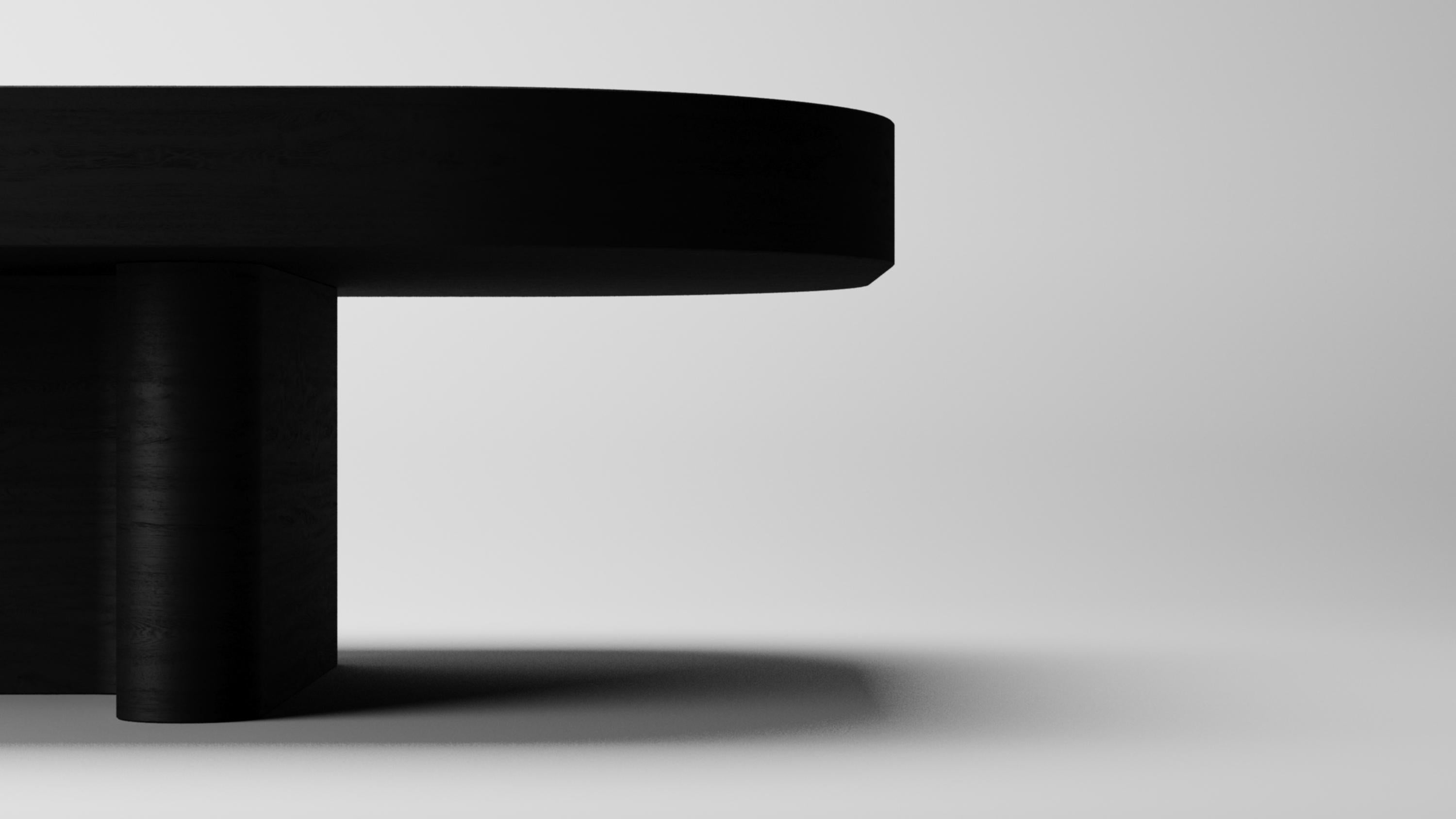 Collector -Designed by Studio Rig Meco Center Table Black Oak (Europäisch) im Angebot