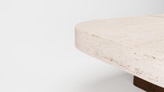 Collector -Designed by Studio Rig Meco Center Table Dark Oak and Travertino