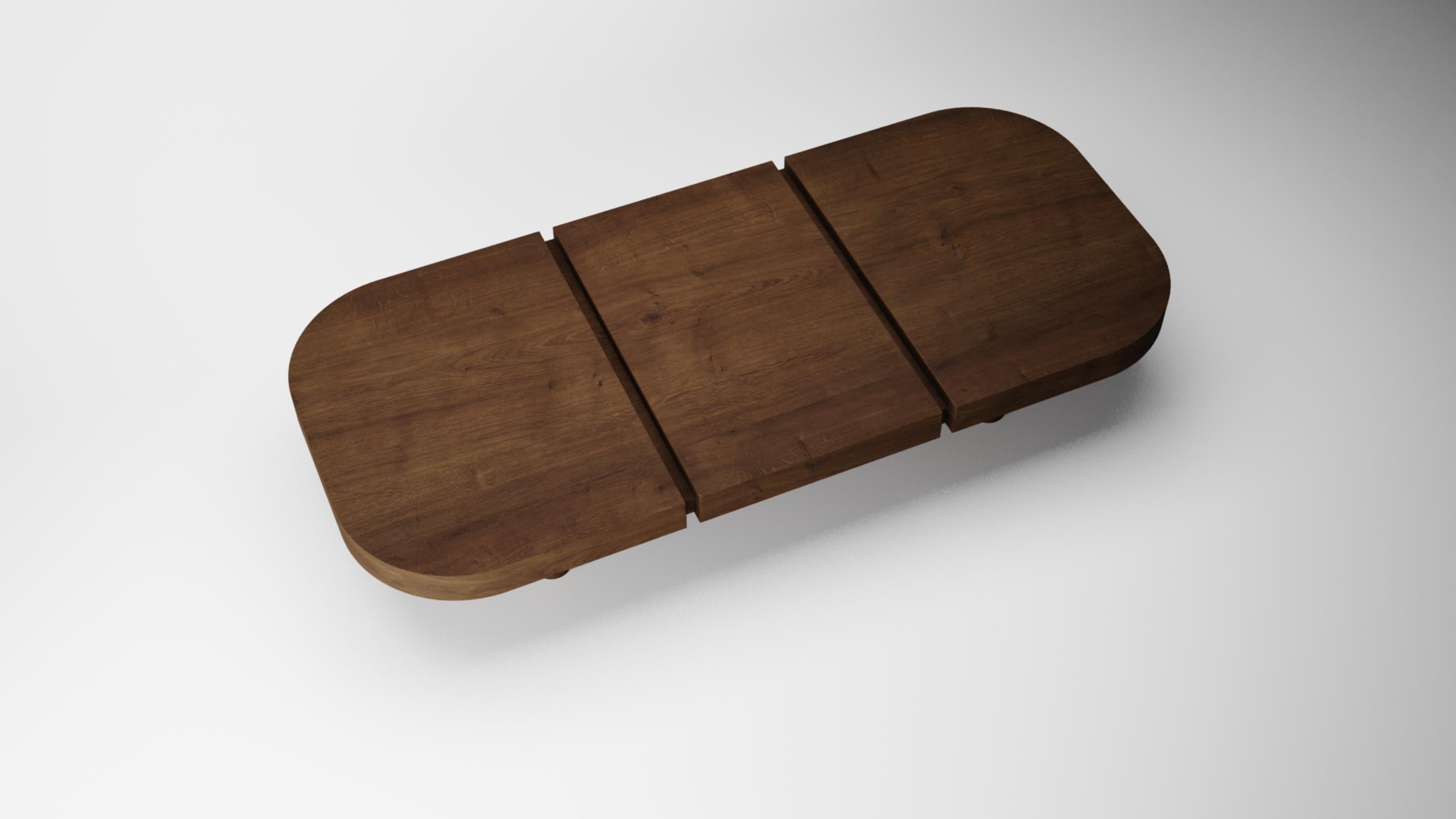 Modern Collector -Designed by Studio Rig Meco Center Table Dark Oak For Sale
