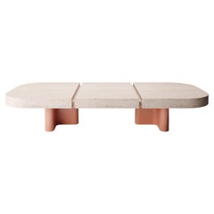 Collector -Designed by Studio Rig Meco Center Table Lacquered and Travertino