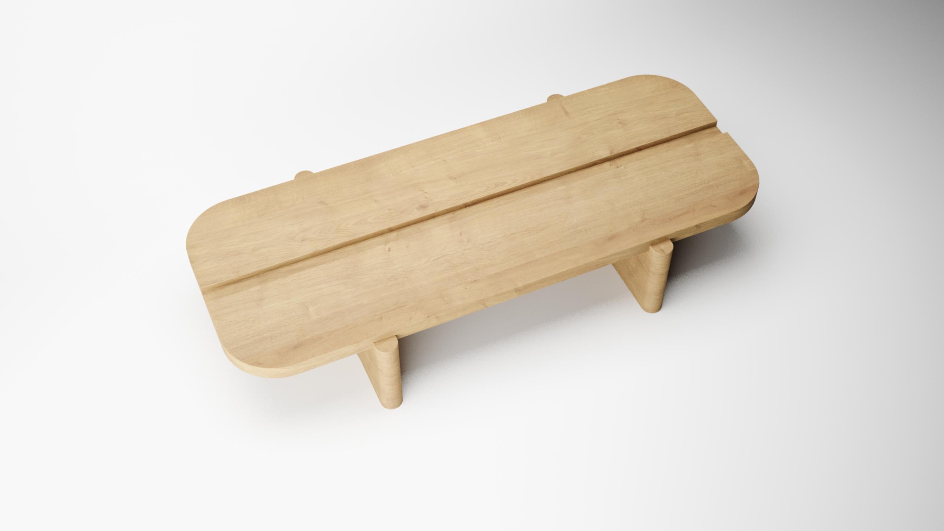Collector -Designed by Studio Rigiera Center Table Natural Oak (Moderne) im Angebot