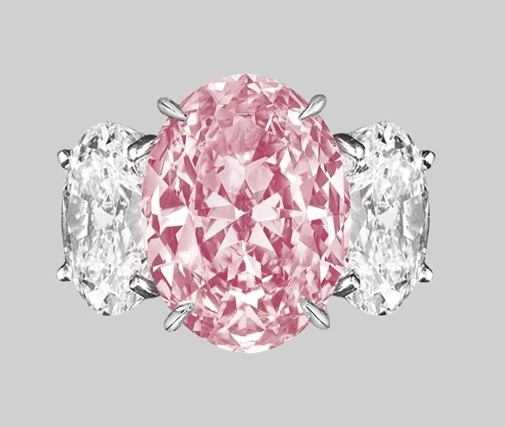 6 carat pink diamond ring online