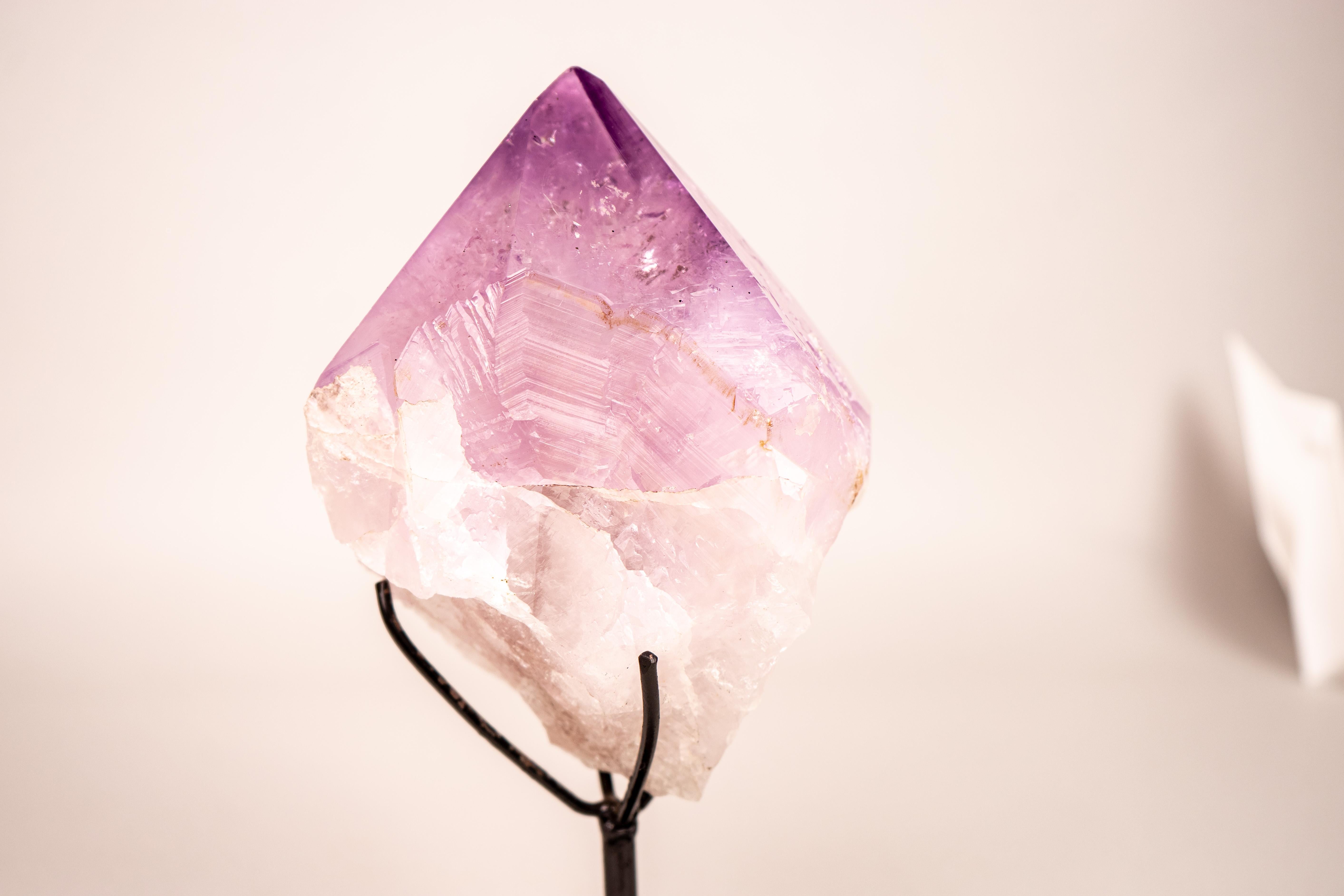 Brazilian Collector-Grade Lavender Amethyst Point For Sale