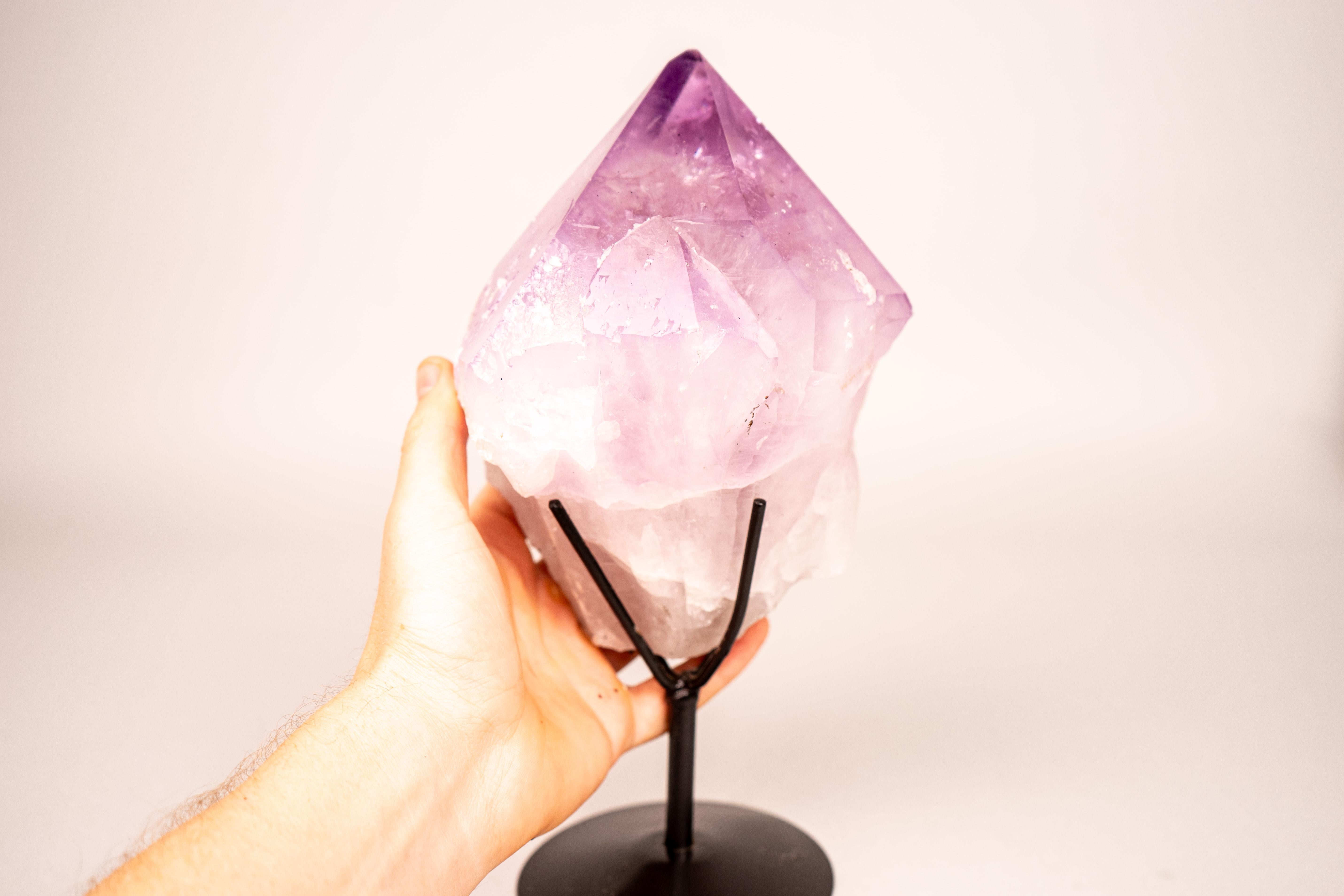 Collector-Grade Lavender Amethyst Point For Sale 2