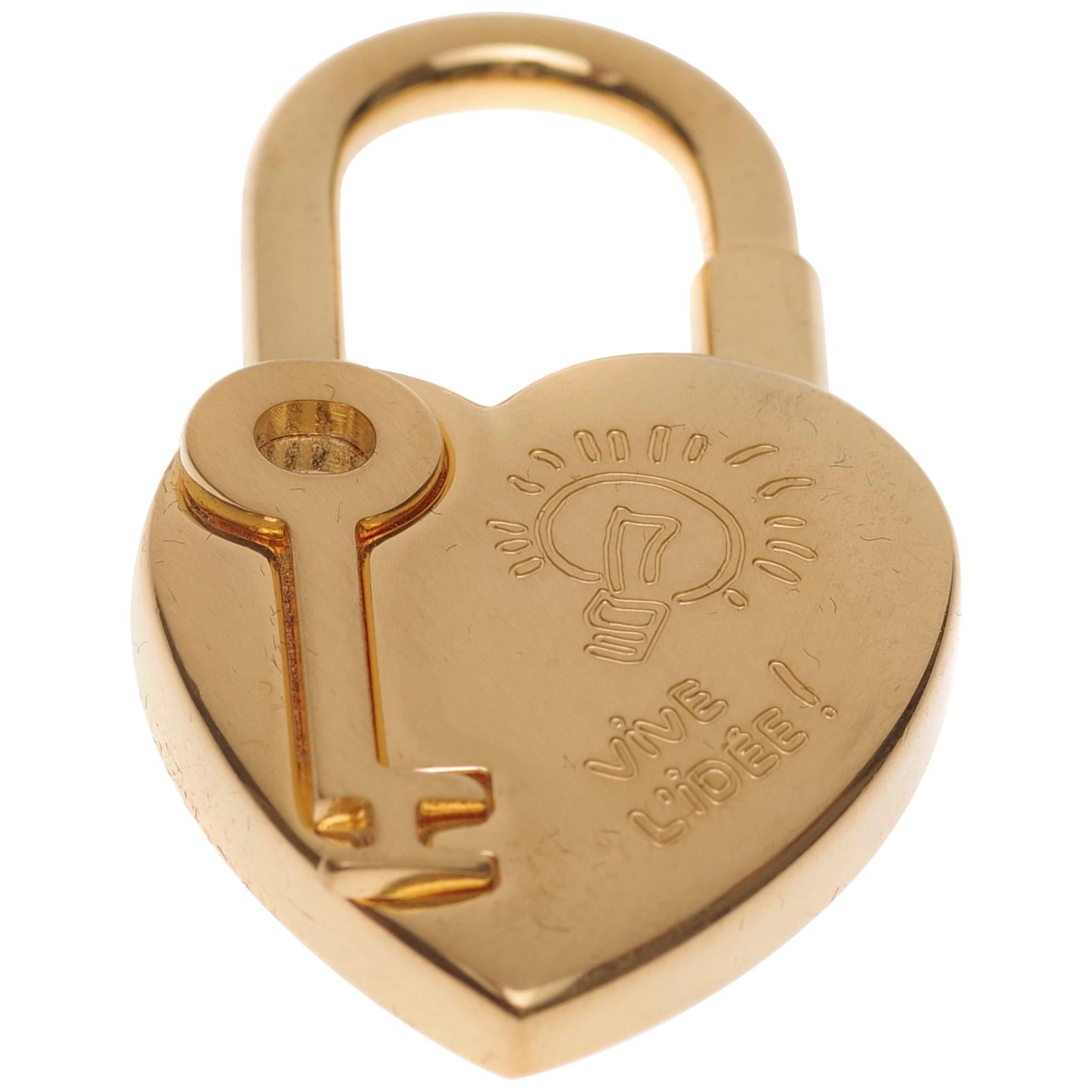 Collector Hermès Golden Padlock "Heart" for the "Year of Fantasy 2004"