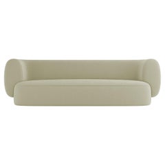 Sammler-Sofa, entworfen von Ferrianisbolgi, Boucle-Stoff in Beige