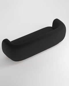 Collector Hug Sofa Designed by Ferrianisbolgi Fabric Bouclé Black