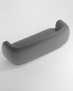 Collector Hug Sofa Designed by Ferrianisbolgi Fabric Bouclé Charcoal