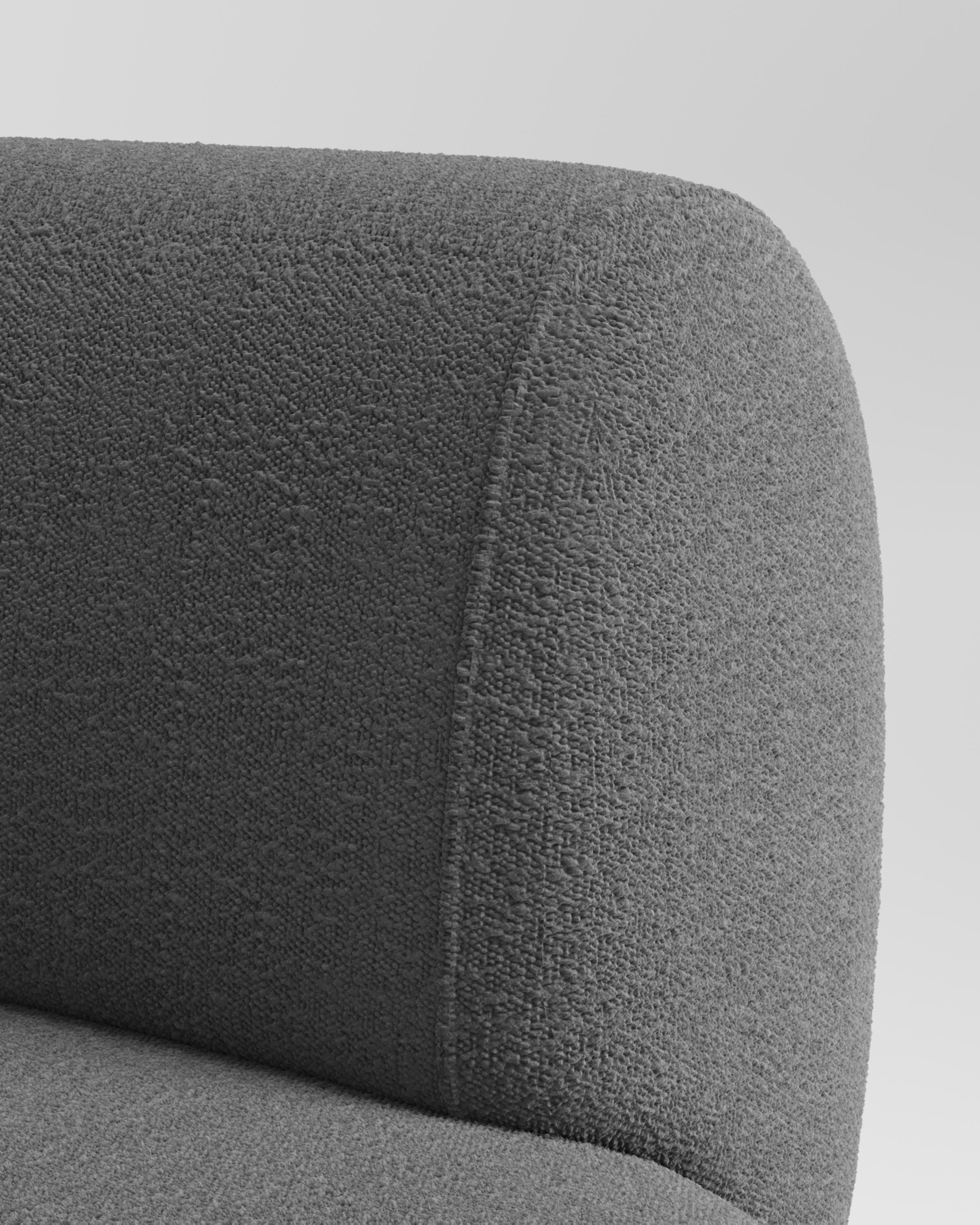 Collector Hug Sofa entworfen von Ferrianisbolgi Stoff Bouclé Charcoal im Zustand „Neu“ im Angebot in Castelo da Maia, PT