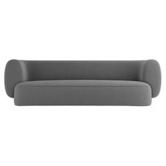 Collector Hug Sofa Designed by Ferrianisbolgi Tessuto Bouclé Charcoal