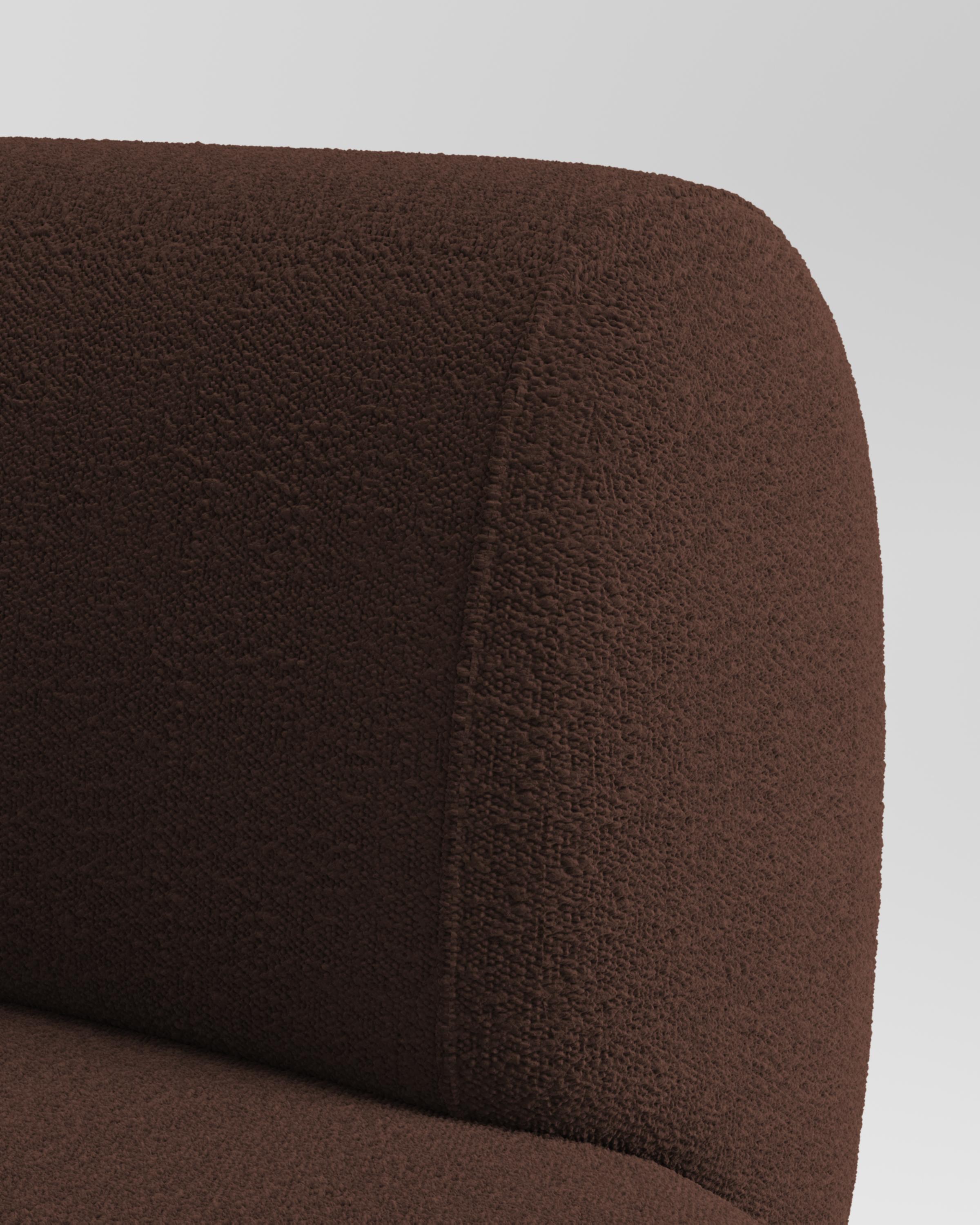 Collector Hug Sofa Designed by Ferrianisbolgi Fabric Boucle Dark Brown In New Condition For Sale In Castelo da Maia, PT