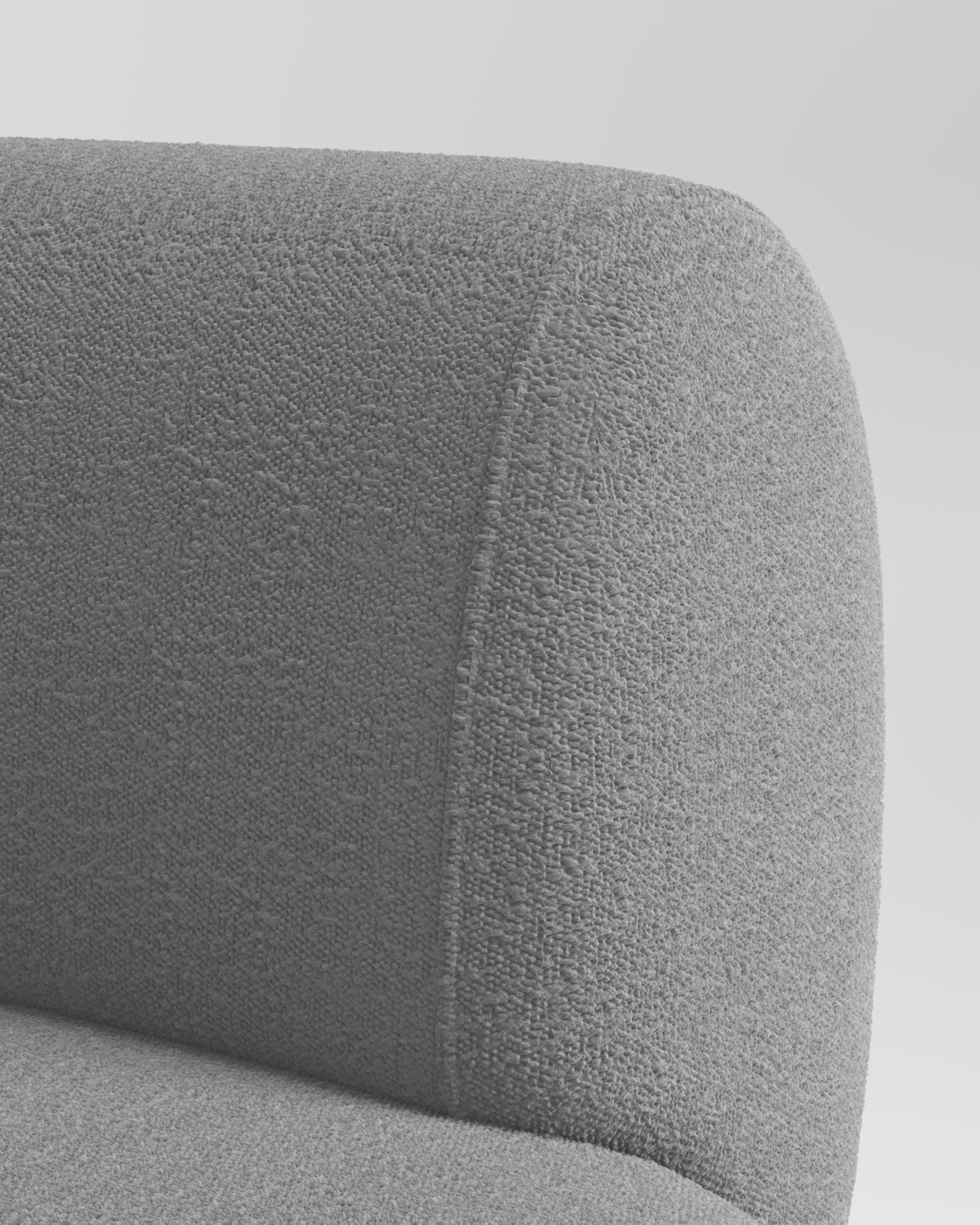 Portuguese Collector Hug Sofa Designed by Ferrianisbolgi Fabric Bouclé Light Grey For Sale