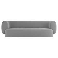 Collector Hug Sofa Designed by Ferrianisbolgi Fabric Bouclé Light Grey