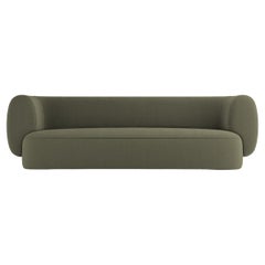 Collector Hug Sofa Designed by Ferrianisbolgi Fabric Bouclé Olive