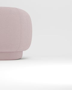 Collector Hug Sofa Designed by Ferrianisbolgi Fabric Boucle Pink