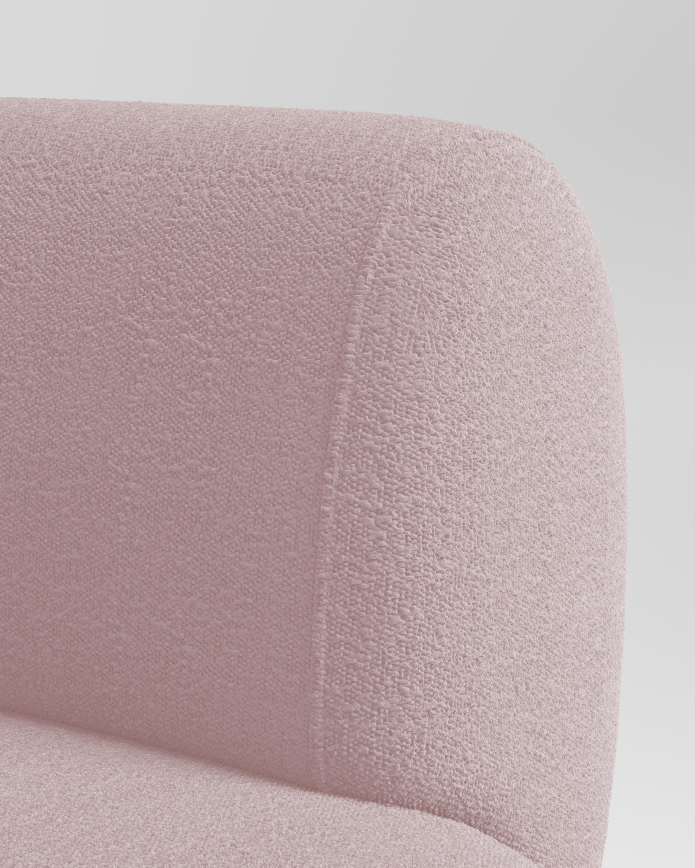 Sammler-Sofa Hug, entworfen von Ferrianisbolgi, Boucle Pink im Zustand „Neu“ im Angebot in Castelo da Maia, PT