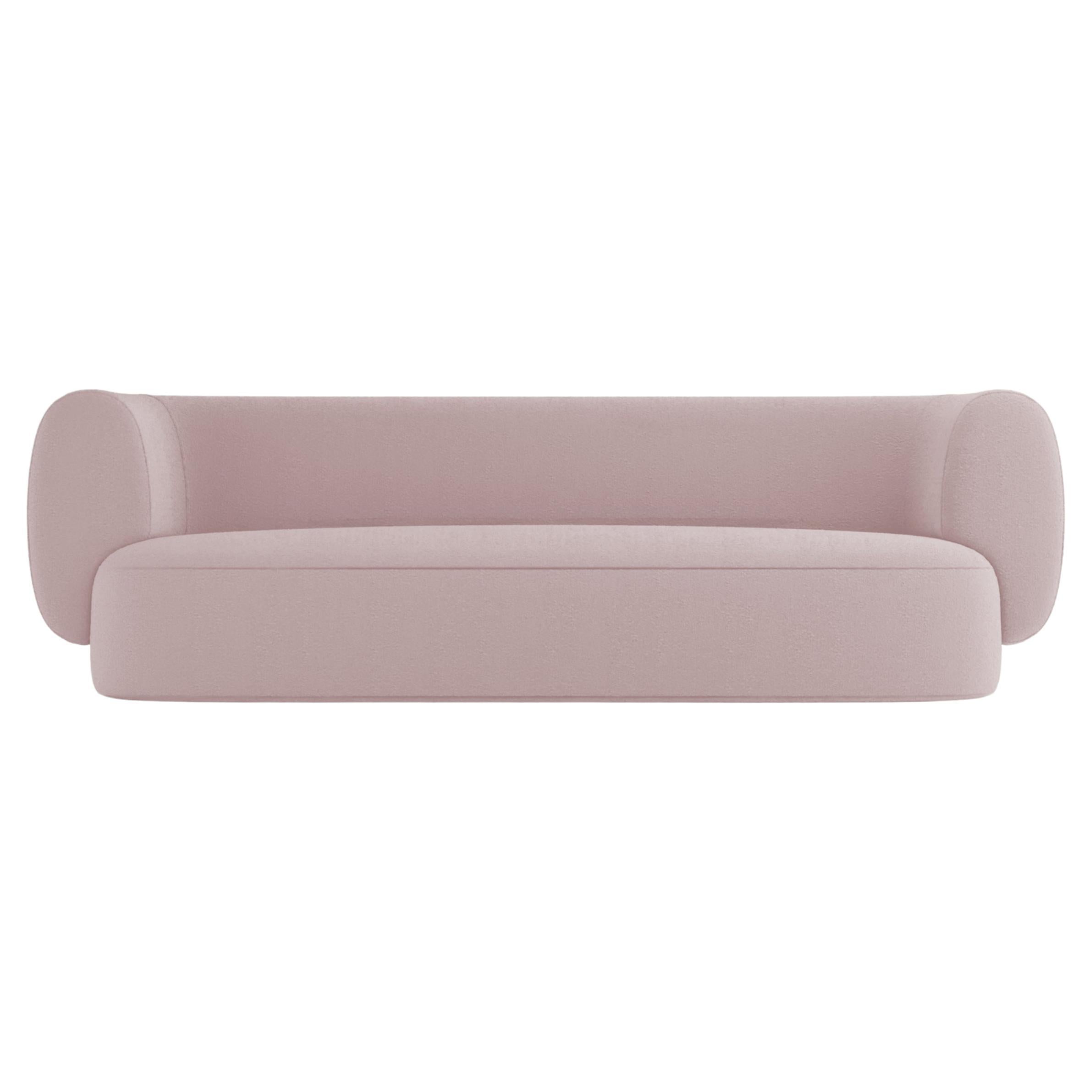 Collector Hug Sofa Designed by Ferrianisbolgi Fabric Boucle Pink