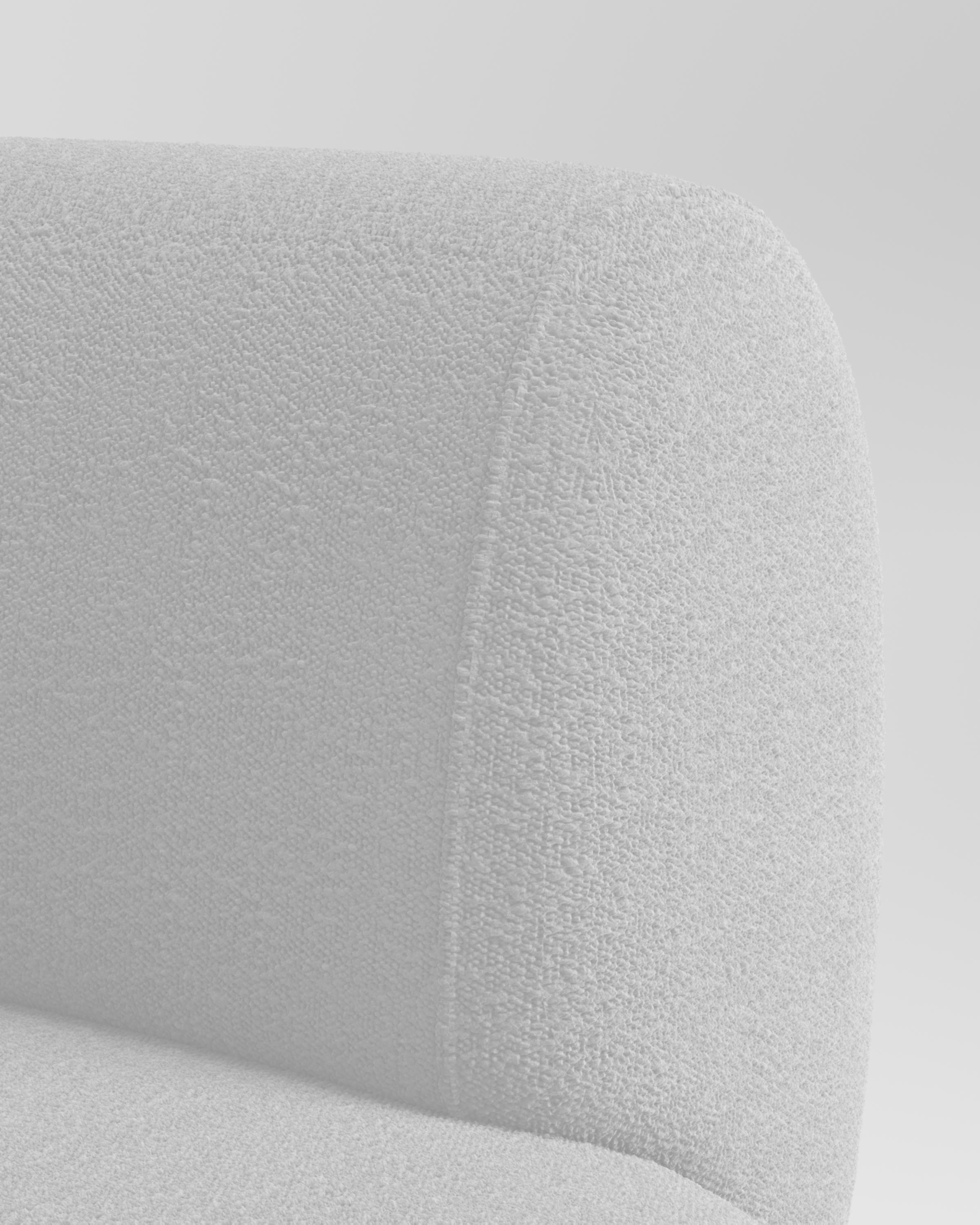 Grand canapé de collection conçu par Ferrianisbolgi en tissu bouclé blanc Neuf - En vente à Castelo da Maia, PT