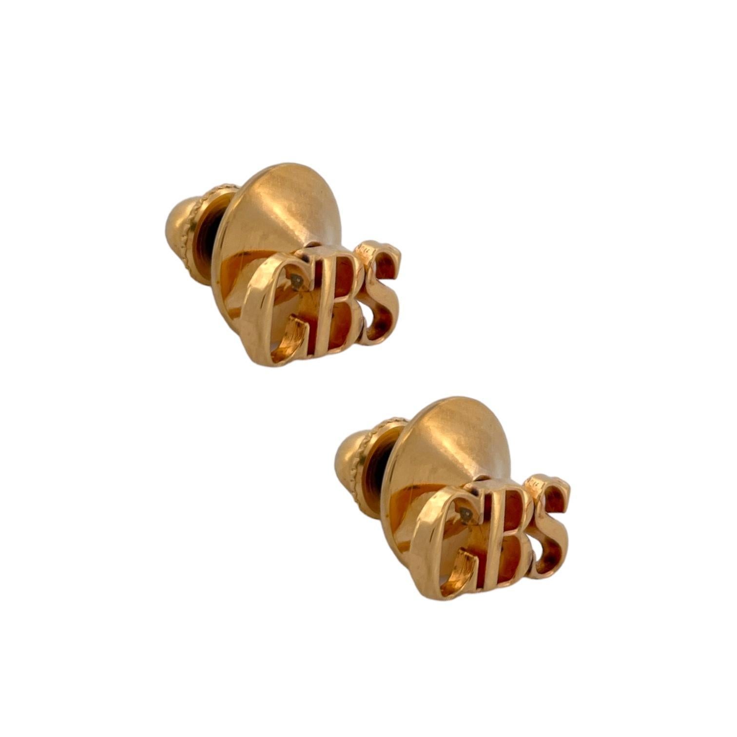 Collector item Tiffany and Co CBS Network Tie Pin Set Memorabilia vermeil 3