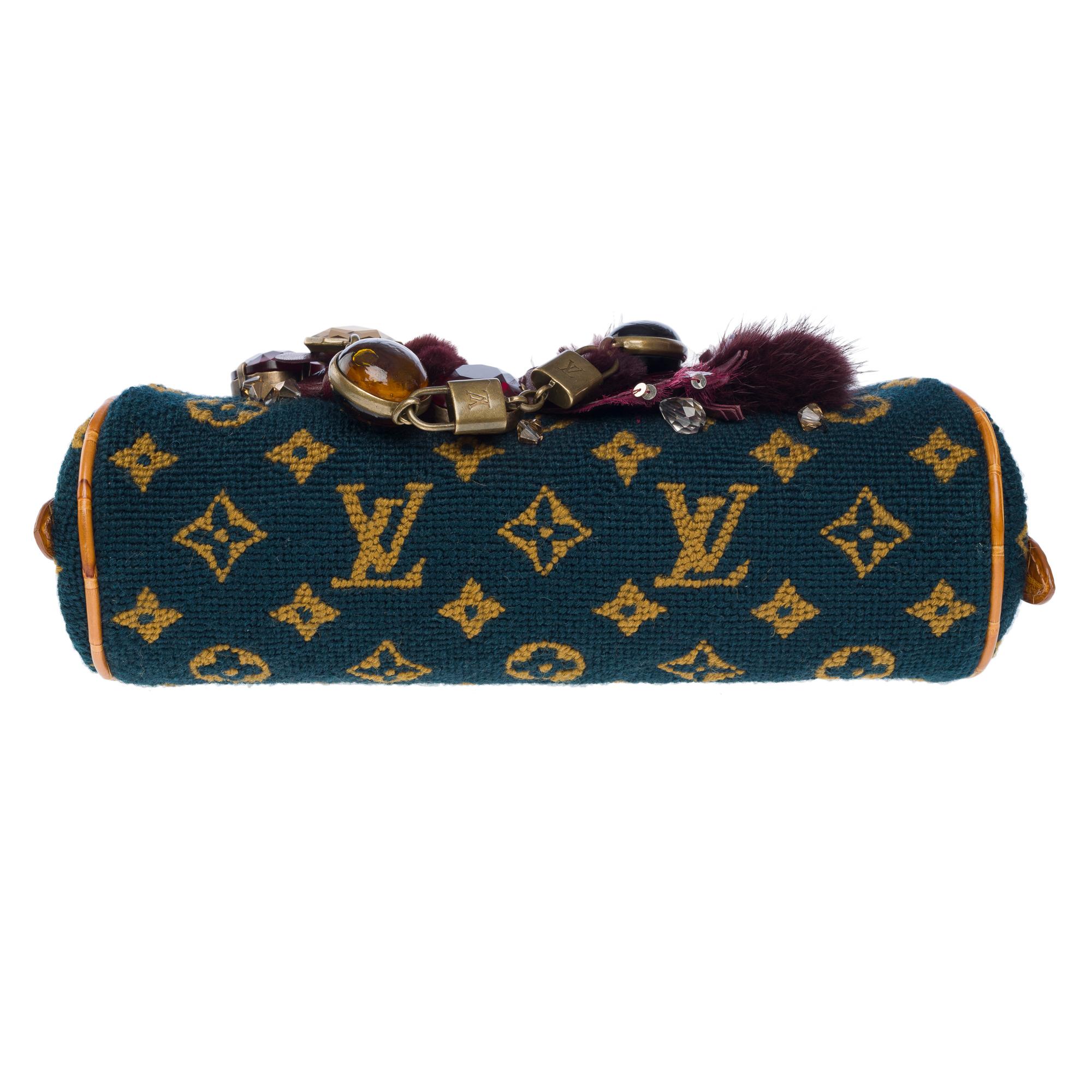 Collector Louis Vuitton Extraordinaires Crocodile, Fur & Crystal evening bag 7