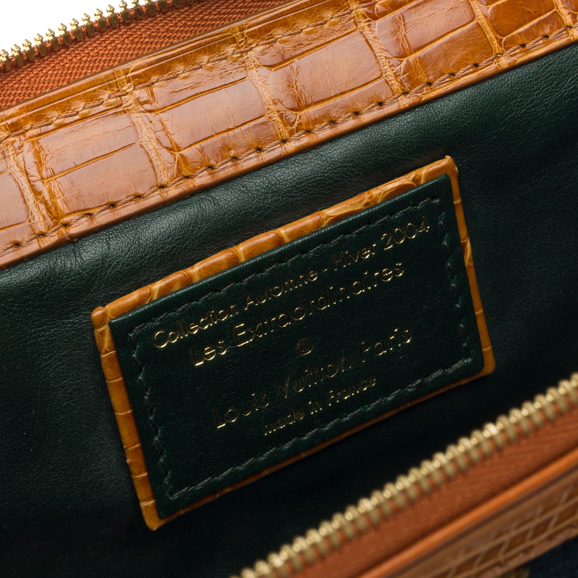 Collector Louis Vuitton Extraordinaires Crocodile, Fur & Crystal evening bag 3
