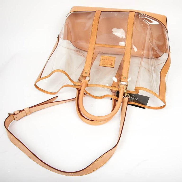 Collector LOUIS VUITTON Isaac Mizrahi Transparent Tote Bag For Sale at ...