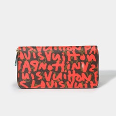 Collector Louis Vuitton Stephen Sprouse Graffiti Orange Zippy Wallet, GHW