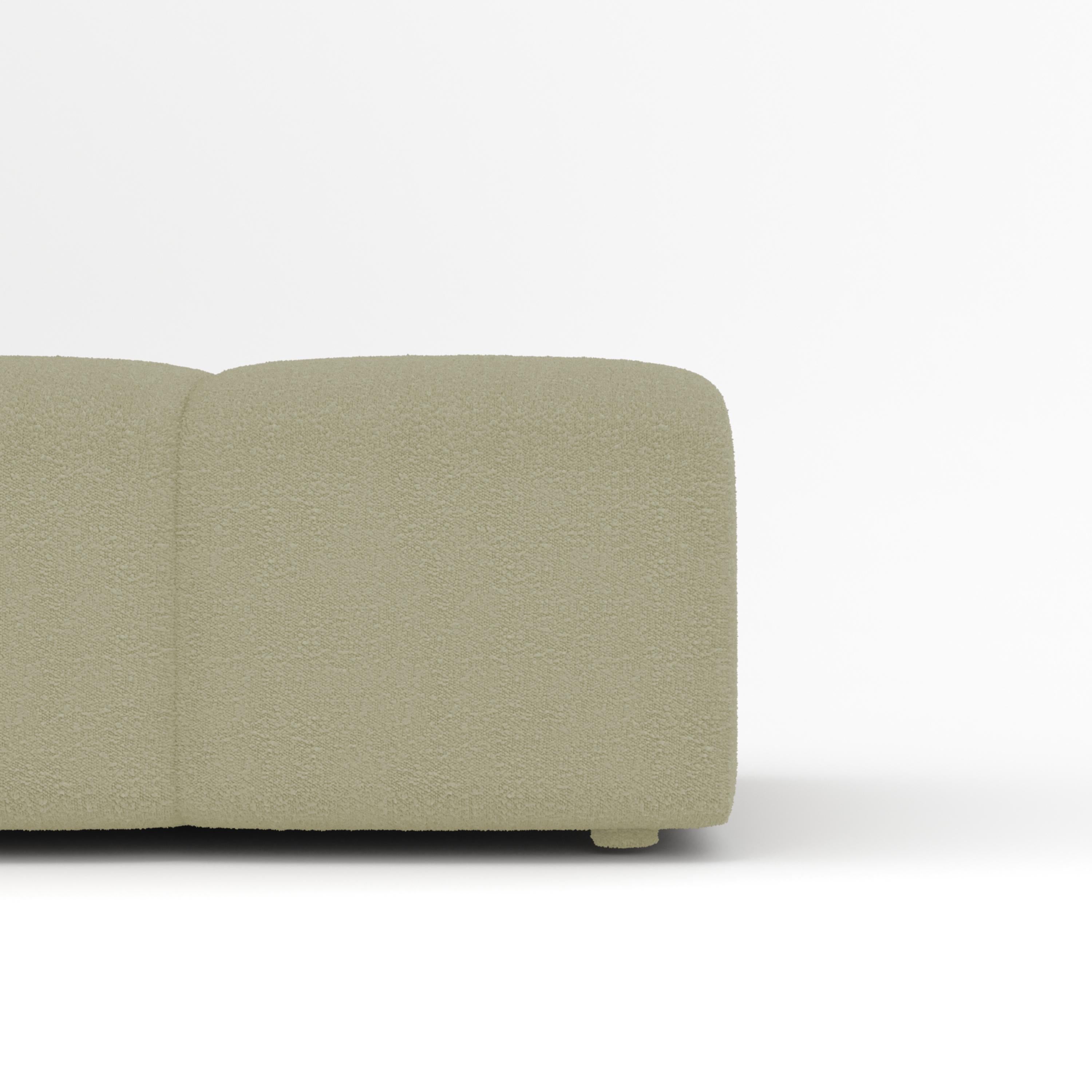 Portugais Collector Canapé Minhoca Design/One Tissu Boucle Beige en vente