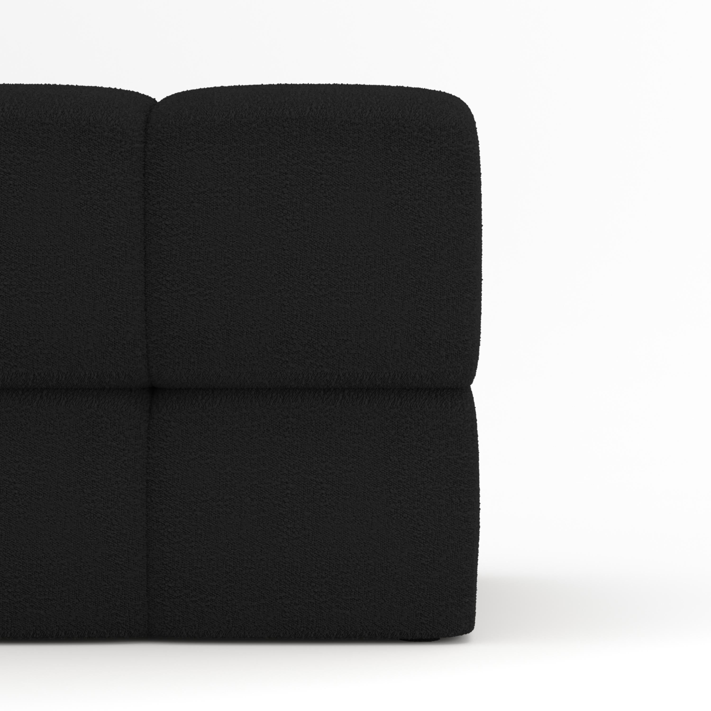 Portugais Collector Canapé Minhoca Design/One Tissu Boucle Noir en vente
