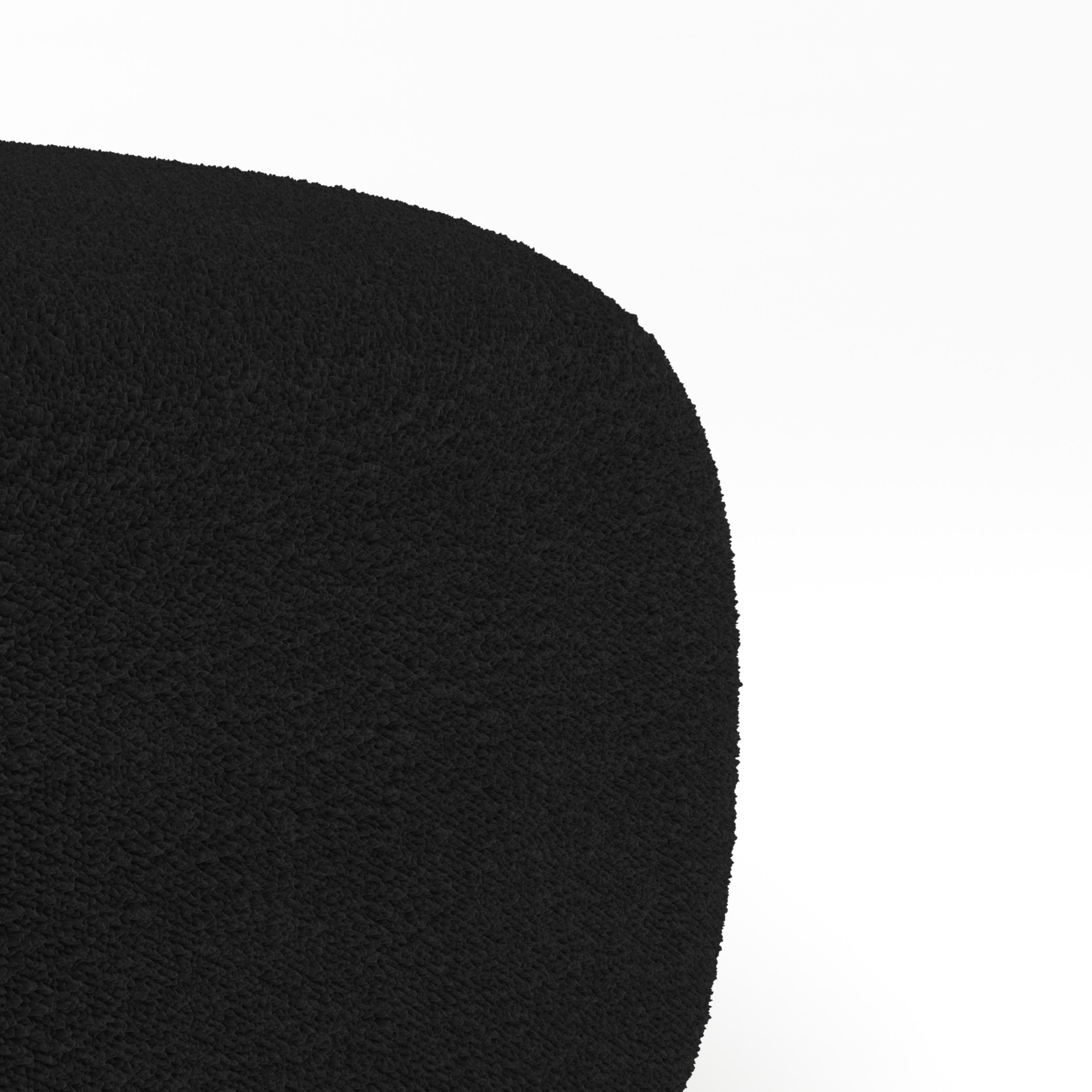 Collector Canapé Minhoca Design/One Tissu Boucle Noir Neuf - En vente à Castelo da Maia, PT