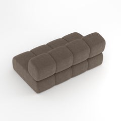 Collector Meander Sofa Designed by Gonçalo Campos Fabric Boucle Brown