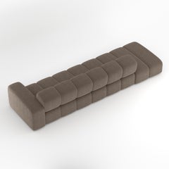 Collector Canapé Minhoca Am designs by Gonçalo Campos Tissu Boucle Brown