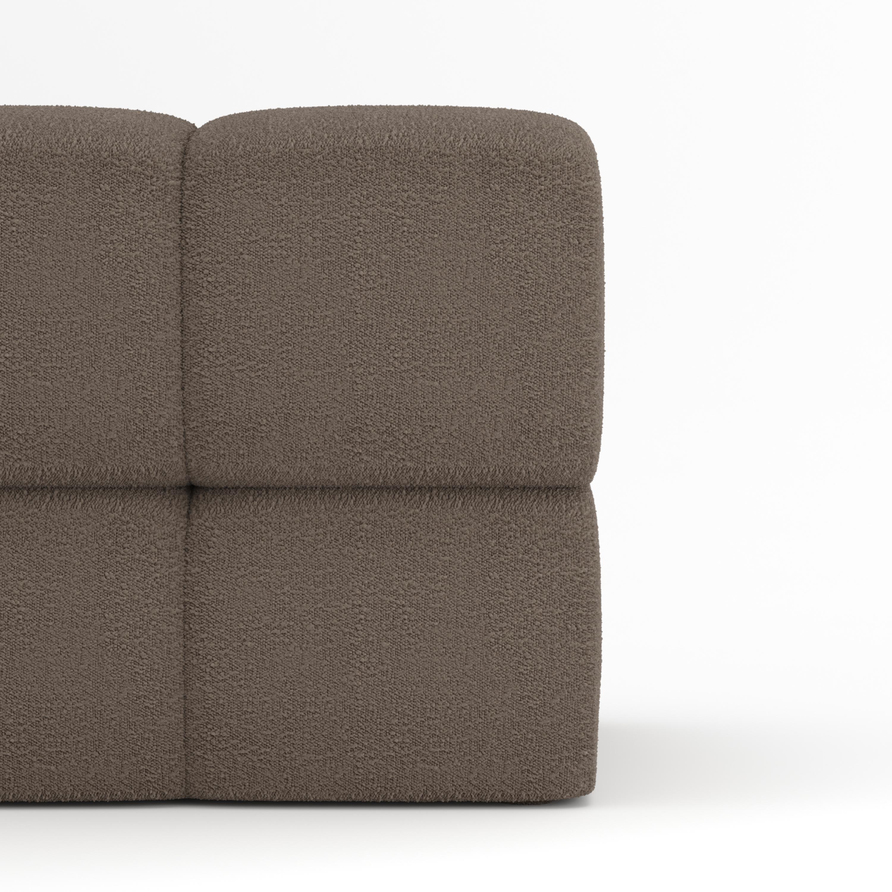 Collector Minhoca Sofa Designed by Gonçalo Campos Fabric Boucle Brown In New Condition For Sale In Castelo da Maia, PT